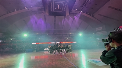 ダンス部　Bリーグのオープニング・ハーフタイムでダンスを披露